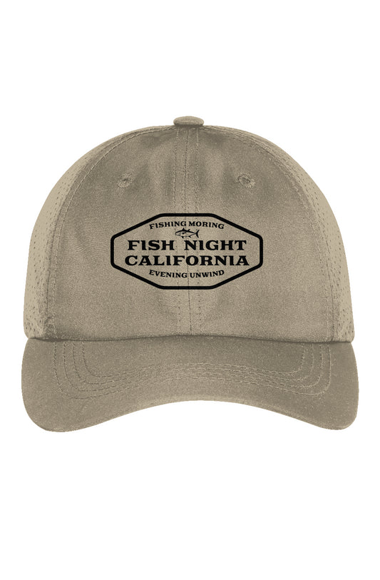 Perforated Performance Cap Fish Night Embroidery 